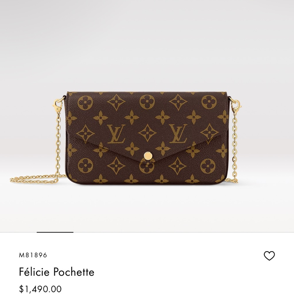 Louis Vuitton Monogram Felicie Pochette Purse Bag